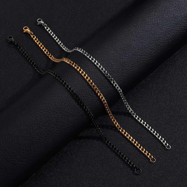 link, chain ywshk mens simple 3.5mm stainless steel curb cuban link bracelets for women wrist jewelry gifts can be wholesale, Black
link, chain ywshk mens simple 3.5mm stainless steel curb cuban link bracelets for women wrist jewelry gifts can be wholesale, Black