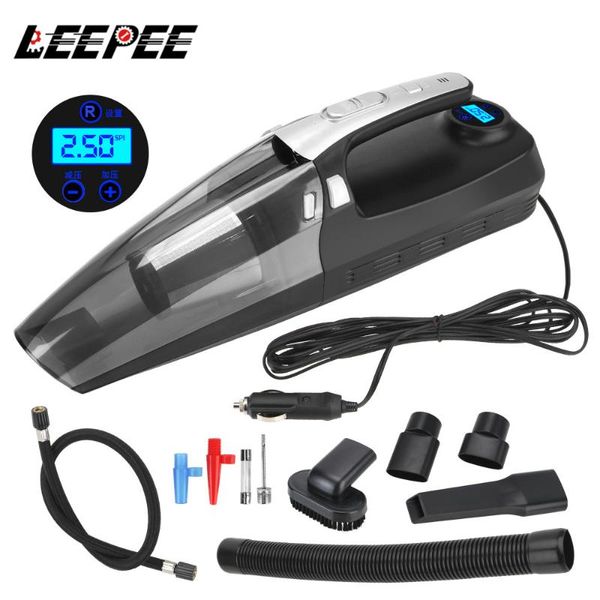vacuum cleaner 4 in 1 car 12v 120w inflator pump with digital display led lighting high suction for wet and dry dual-use 
vacuum cleaner 4 in 1 car 12v 120w inflator pump with digital display led lighting high suction for wet and dry dual-use