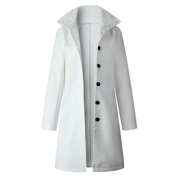 women's wool & blends women winter street solid turn down collar full sleeve button woollen coat turn-down cardigan mid 10.21, Black
women's wool & blends women winter street solid turn down collar full sleeve button woollen coat turn-down cardigan mid 10.21, Black