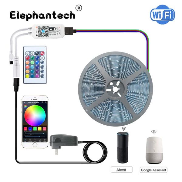 strips 5m 10m wifi led strip light rgb waterproof smd dc12v string diode flexible ribbon contoller+adapter plug
strips 5m 10m wifi led strip light rgb waterproof smd dc12v string diode flexible ribbon contoller+adapter plug