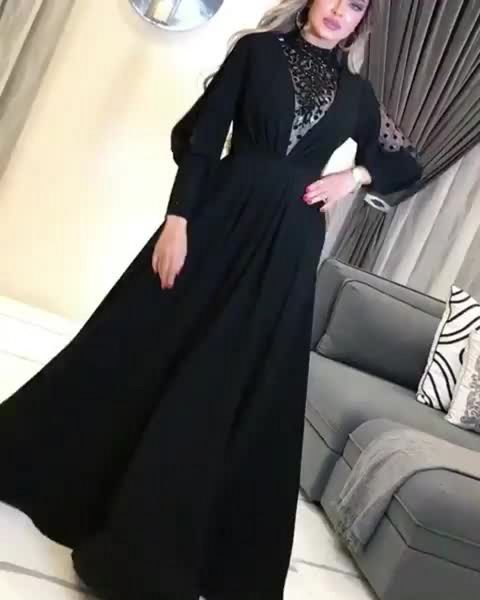2021 new elegant black long sleeve formal evening dubai arabic high neck beaded prom es plus size gala party gowns etxr, Black;red
2021 new elegant black long sleeve formal evening dubai arabic high neck beaded prom es plus size gala party gowns etxr, Black;red