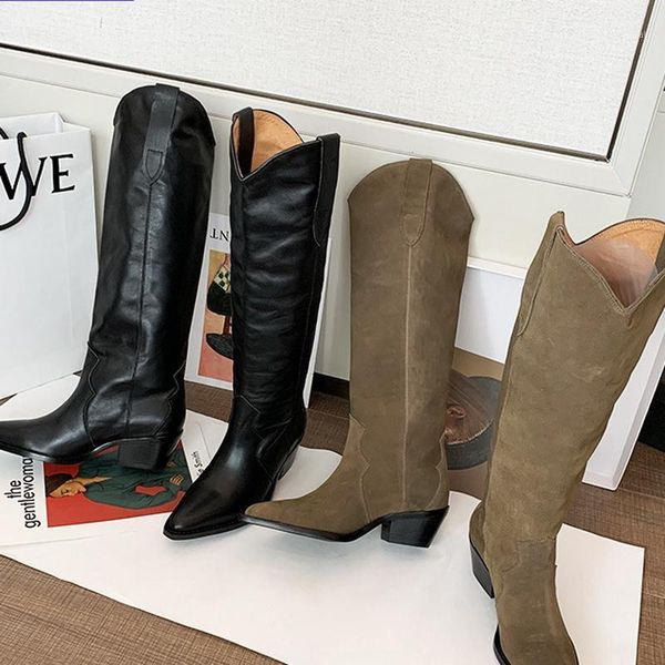 boots retro westesrn cowboy slip on knee high boot cow leather pointed toe knight shoes women1, Black
boots retro westesrn cowboy slip on knee high boot cow leather pointed toe knight shoes women1, Black