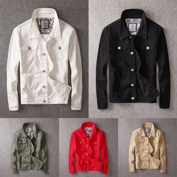 2021 new england fashion solid color basic simple denim jackets men casual coats korean style slim fit youth jacket hombre v59r, Black;brown
2021 new england fashion solid color basic simple denim jackets men casual coats korean style slim fit youth jacket hombre v59r, Black;brown
