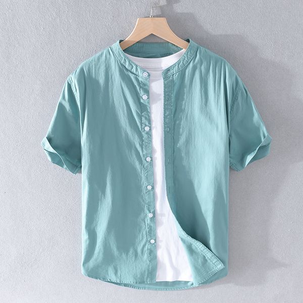 2021 new nova chegada do vero manga curta de algodo camisas da marca para homens gola slida camisa masculina casual 0px3, White
2021 new nova chegada do vero manga curta de algodo camisas da marca para homens gola slida camisa masculina casual 0px3, White