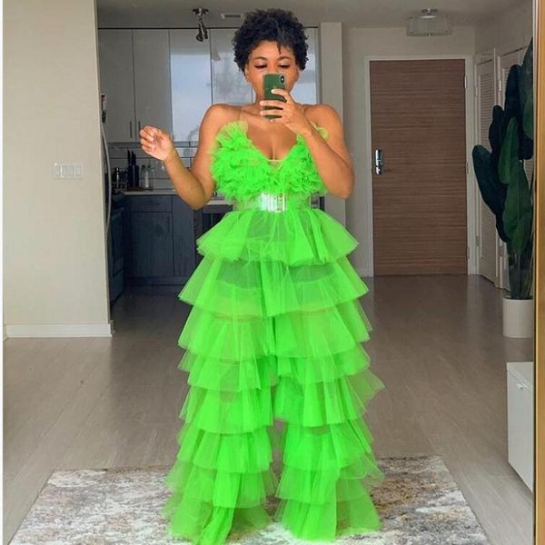 unique green tulle women jumpsuit bodysuit for women ruffles tiered tulle 2021 summer clothing ropa mujer, Black;white
unique green tulle women jumpsuit bodysuit for women ruffles tiered tulle 2021 summer clothing ropa mujer, Black;white