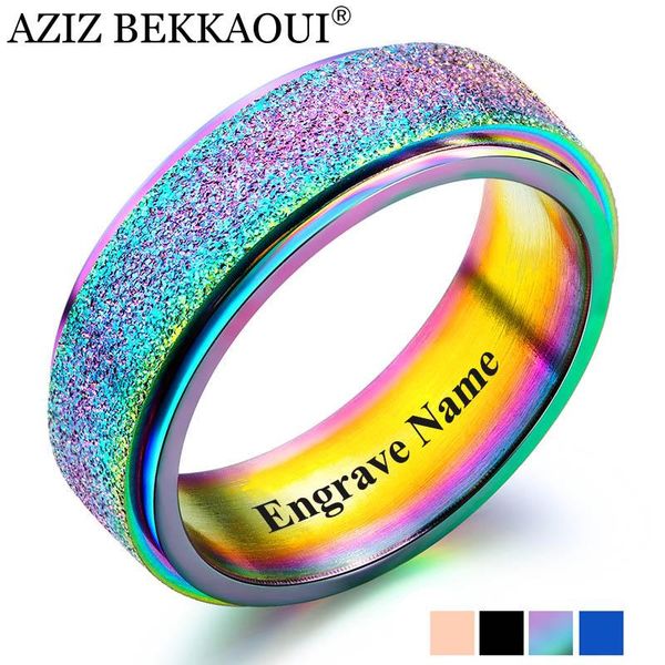 wedding rings aziz bekkaoui 4 colors scrub engrave name stainless steel turnable design finger wide ring for men gift, Slivery;golden
wedding rings aziz bekkaoui 4 colors scrub engrave name stainless steel turnable design finger wide ring for men gift, Slivery;golden