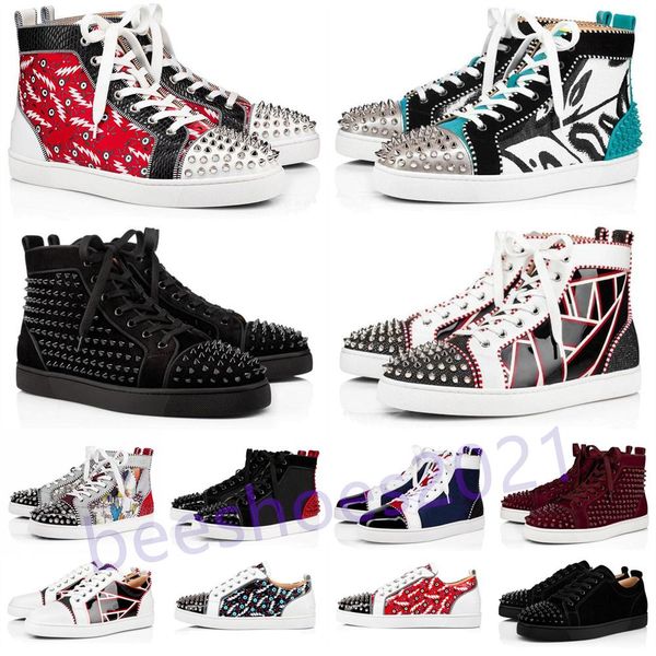 mens casual shoes women outdoor red bottoms shoe studded spikes loafers sneakers suede leather flats couples ttrainers des chaussures b18, Black
mens casual shoes women outdoor red bottoms shoe studded spikes loafers sneakers suede leather flats couples ttrainers des chaussures b18, Black