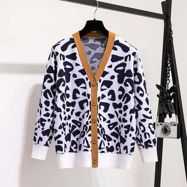 women's sweaters female v-knit sweater, casual short cardigan for women with leopard print, autumn lz7r, White;black
women's sweaters female v-knit sweater, casual short cardigan for women with leopard print, autumn lz7r, White;black