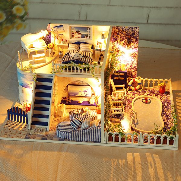 diy house intelligence toys creative gift birthday gift boy girl toys model assembling toys send girlfriend gift surprise 
diy house intelligence toys creative gift birthday gift boy girl toys model assembling toys send girlfriend gift surprise