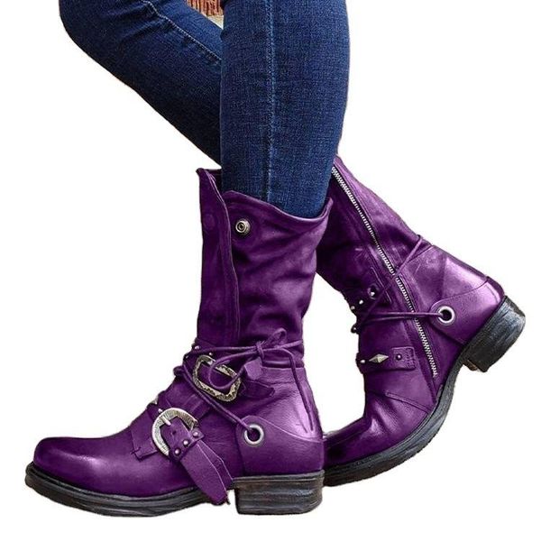 autumn and winter 2021 european and american round head retro rivet belt buckle women's shoes boots large size 35-43, Black
autumn and winter 2021 european and american round head retro rivet belt buckle women's shoes boots large size 35-43, Black