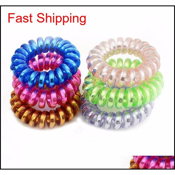 telephone wire elastic hair bands ties rings rubber ponytail holder bracelets headband jllevy dh_garden, Silver
telephone wire elastic hair bands ties rings rubber ponytail holder bracelets headband jllevy dh_garden, Silver