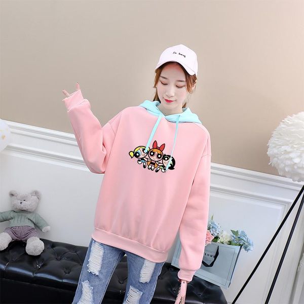 women's hoodies & sweatshirts girls sweatshirt women fleece casual streetwear harajuku kawaii buttercup cartoon printed spell color h, Black
women's hoodies & sweatshirts girls sweatshirt women fleece casual streetwear harajuku kawaii buttercup cartoon printed spell color h, Black