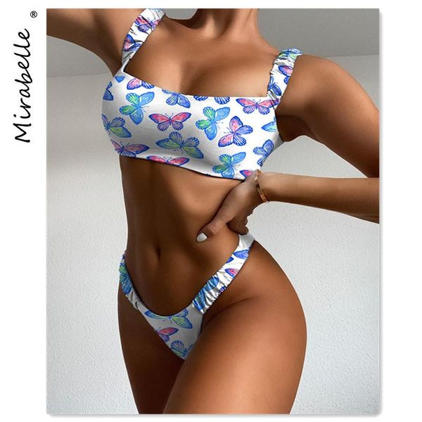 women's swimwear 2021 print butterfly bandeau push up bikini set high waist feamle mini thong women swimsuit beachwear bather, White;black
women's swimwear 2021 print butterfly bandeau push up bikini set high waist feamle mini thong women swimsuit beachwear bather, White;black
