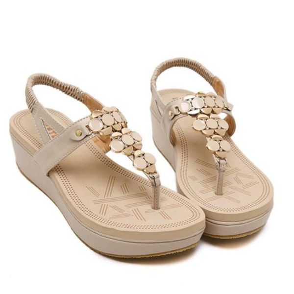 sandals refreshing in summer women's beach metal buckle slope heel large size comfortable shoes non-slip, Black
sandals refreshing in summer women's beach metal buckle slope heel large size comfortable shoes non-slip, Black