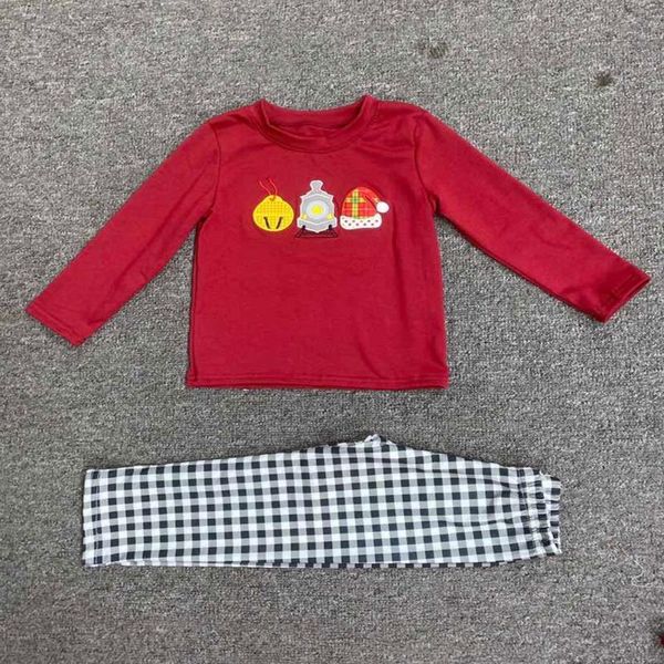clothing sets 2021 style cotton baby boy suit red long-sleeved with christmas hat embroidery and black white plaid trousers
clothing sets 2021 style cotton baby boy suit red long-sleeved with christmas hat embroidery and black white plaid trousers