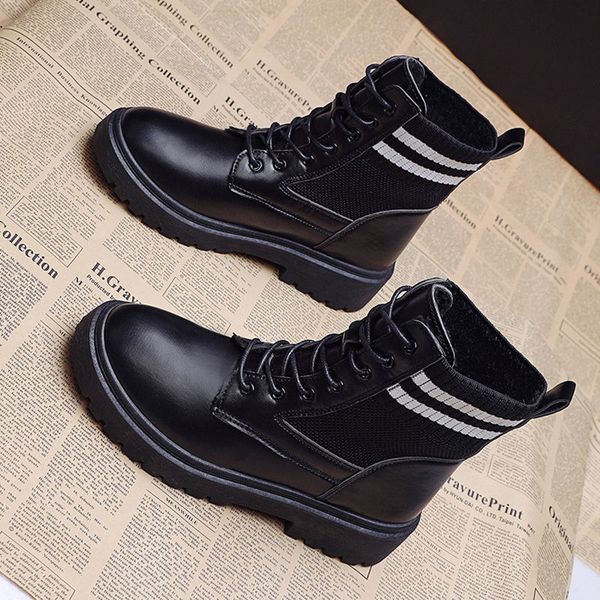 2022 autumn/winter ankle bootsthick bottom platforms shoesankle botasround toelace-upkorea styleblackdropshipping, Black
2022 autumn/winter ankle bootsthick bottom platforms shoesankle botasround toelace-upkorea styleblackdropshipping, Black