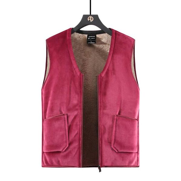 men's vests winter lamb cashmere coats fleece multi pockets waistcoats spring autumn fit menswear outerwearing, Black;white
men's vests winter lamb cashmere coats fleece multi pockets waistcoats spring autumn fit menswear outerwearing, Black;white