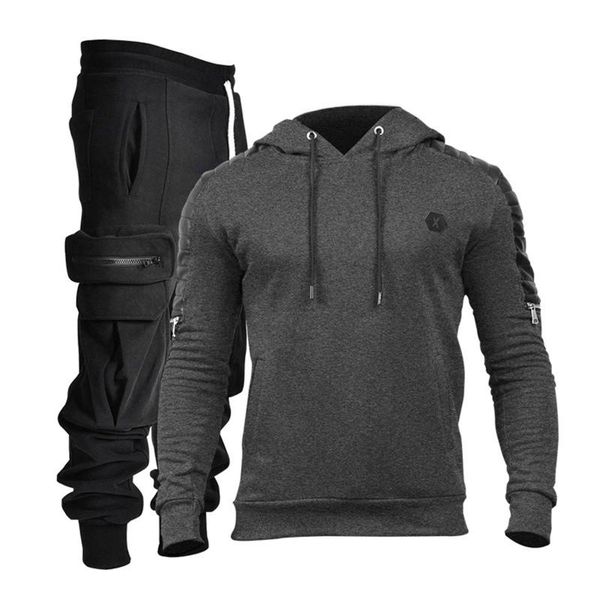 men's tracksuits 2021 tracksuit men winter fashion sport suits outdoor multi-pocket cargo pants hoodies running suit sportswear, Gray
men's tracksuits 2021 tracksuit men winter fashion sport suits outdoor multi-pocket cargo pants hoodies running suit sportswear, Gray
