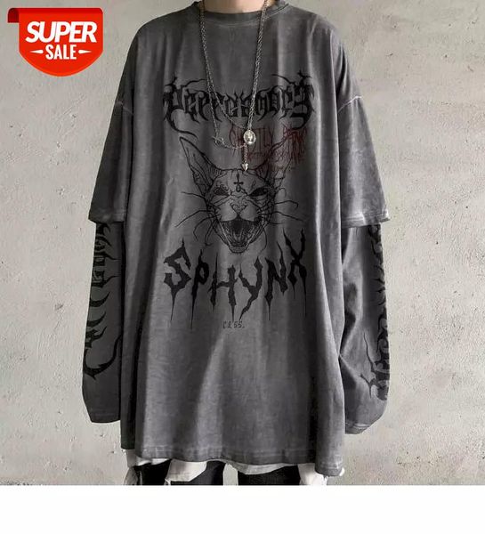 Punk Unisex T Shirt Streetwear Cool Patchwork Tshirt Harajuku Summer Tops Tees Spring Long Sleeve High Street Loose Japan Style #eD1K, White;black
Punk Unisex T Shirt Streetwear Cool Patchwork Tshirt Harajuku Summer Tops Tees Spring Long Sleeve High Street Loose Japan Style #eD1K, White;black