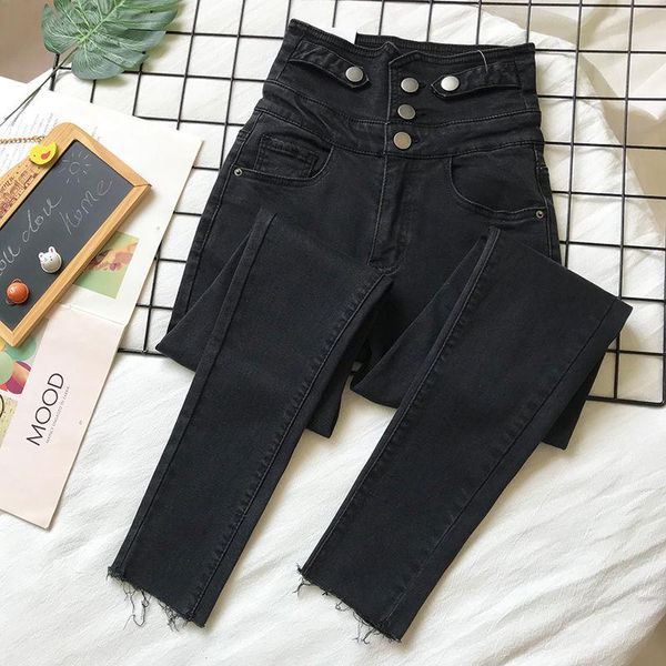 women's jeans woman pants black high waist denim trousers autumn winter velvet tappered pantalones vaqueros mujer, Blue
women's jeans woman pants black high waist denim trousers autumn winter velvet tappered pantalones vaqueros mujer, Blue