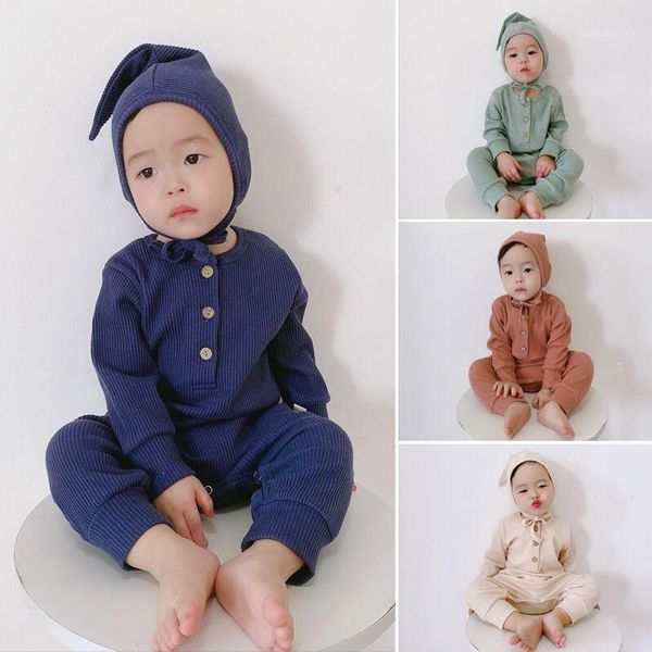 jumpsuits baby boy rompers set clothing autumn born ribbed children's pajamas winter girl clothes ju1, Blue
jumpsuits baby boy rompers set clothing autumn born ribbed children's pajamas winter girl clothes ju1, Blue