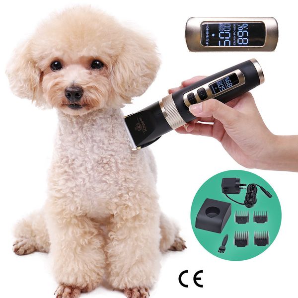 2021 new professional low-noise cat dog pet grooming clipper removal barber holder rechargeable electrical cutting machine rabbit hair 8jck