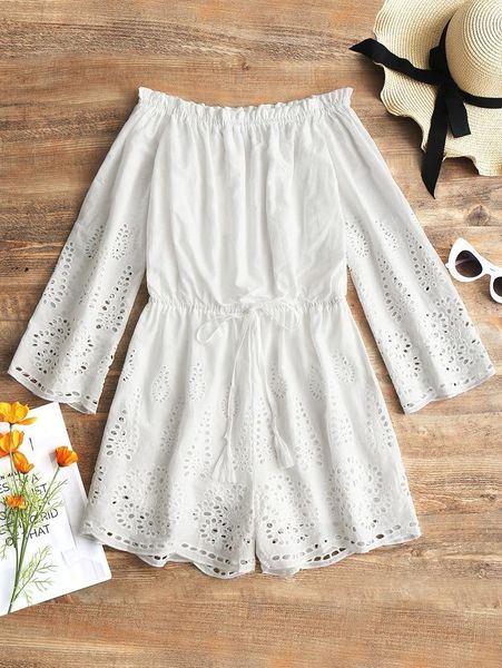 women's jumpsuits & rompers duomilin women clothes 2021 fall fashion off the shoulder hollow out overalls female long sleeve casual jum, Black;white
women's jumpsuits & rompers duomilin women clothes 2021 fall fashion off the shoulder hollow out overalls female long sleeve casual jum, Black;white