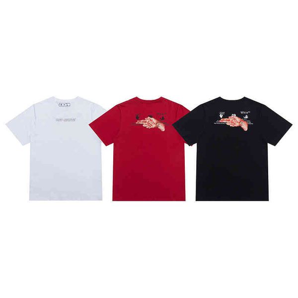 and off spring new summer back arm high definition printed short sleeve t-shirt ow european loose men women's bottom shirt, White;black
and off spring new summer back arm high definition printed short sleeve t-shirt ow european loose men women's bottom shirt, White;black