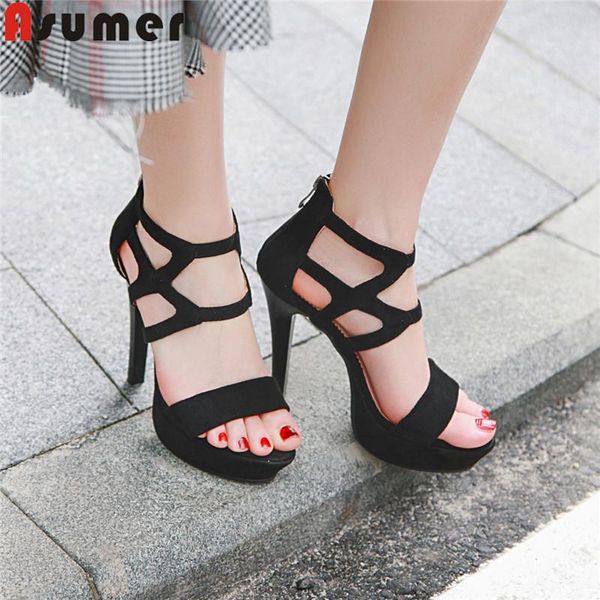 dress shoes asumer 2021 summer sandals zip platform ladies prom elegant super high heels gladiator women, Black
dress shoes asumer 2021 summer sandals zip platform ladies prom elegant super high heels gladiator women, Black