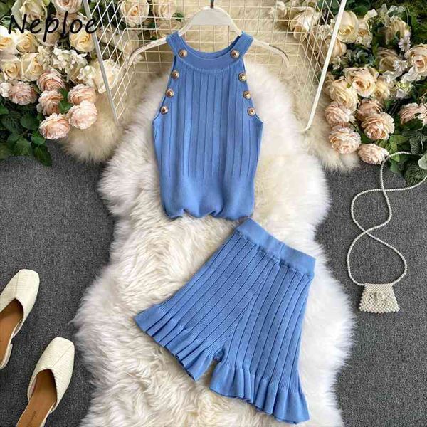 knit 2 piece set women summer vest shorts suits sleeveless buttons short pants clothing two pieces sets outfits, Gray
knit 2 piece set women summer vest shorts suits sleeveless buttons short pants clothing two pieces sets outfits, Gray