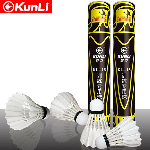 12pcs/tube original kunli-15 shuttlecock badminton water duck feather shuttlecock pu cork for training ing
12pcs/tube original kunli-15 shuttlecock badminton water duck feather shuttlecock pu cork for training ing