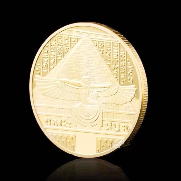 2pcs non magnetic crafts gold plated commemorative coin ancient egyptian pharaoh stone lions face pyramid badge
2pcs non magnetic crafts gold plated commemorative coin ancient egyptian pharaoh stone lions face pyramid badge
