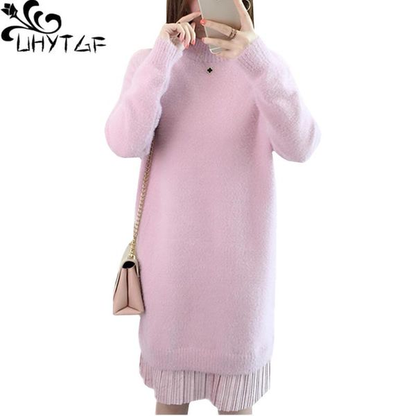 casual dresses uhytgf autumn winter dress women fashion fake two-piece mink fleece knitted sweater female pullover turtleneck long clothes 1, Black;gray
casual dresses uhytgf autumn winter dress women fashion fake two-piece mink fleece knitted sweater female pullover turtleneck long clothes 1, Black;gray