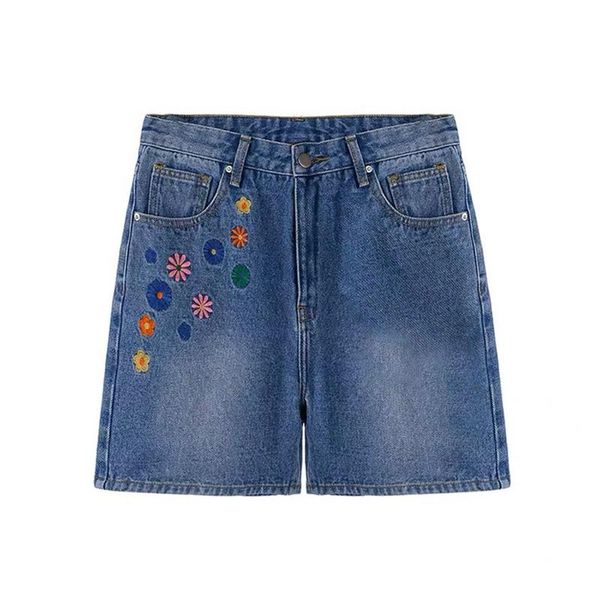 women's jeans casual loose shorts women flowers embroidery straight-leg pants female harajuku korean fashion 2021 summer, Blue
women's jeans casual loose shorts women flowers embroidery straight-leg pants female harajuku korean fashion 2021 summer, Blue