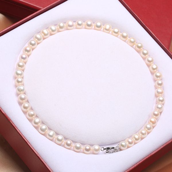 baroqueonly 100% natural freshwater pearl choker necklace jewelry 40-45cm 925 sterling sliver extension chain nas q0531, Silver
baroqueonly 100% natural freshwater pearl choker necklace jewelry 40-45cm 925 sterling sliver extension chain nas q0531, Silver