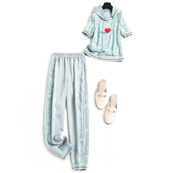 women's two piece pants women satin patchwork lace hoodies short sleeve sweatshirt set spring summer 2021 fashion casual outfits, White
women's two piece pants women satin patchwork lace hoodies short sleeve sweatshirt set spring summer 2021 fashion casual outfits, White