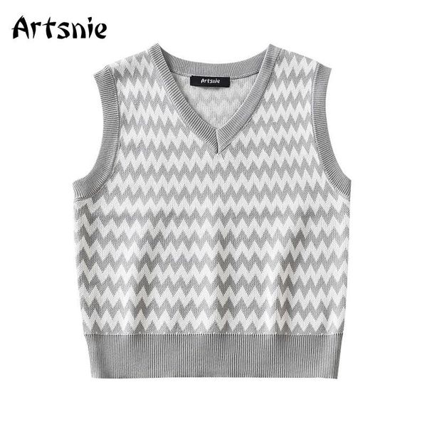 women's vests artsnie winter argyle sweater vest women v neck sleeveless gray pull femme hiver streetwear vintage knitted sweaters muje, Black;white 
women's vests artsnie winter argyle sweater vest women v neck sleeveless gray pull femme hiver streetwear vintage knitted sweaters muje, Black;white