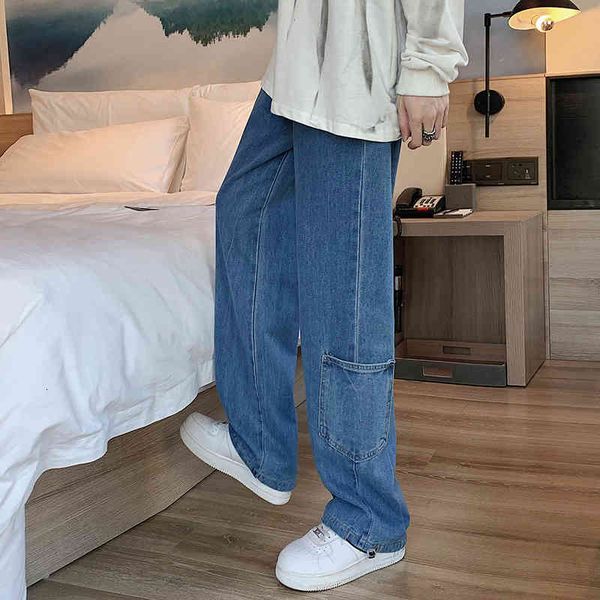 men's jeans calça jeans masculina, nova moda de verão, solta, casual, jeans, com bolsos, calça vaqueiro, rua, vintage iety, Blue
men's jeans calça jeans masculina, nova moda de verão, solta, casual, jeans, com bolsos, calça vaqueiro, rua, vintage iety, Blue