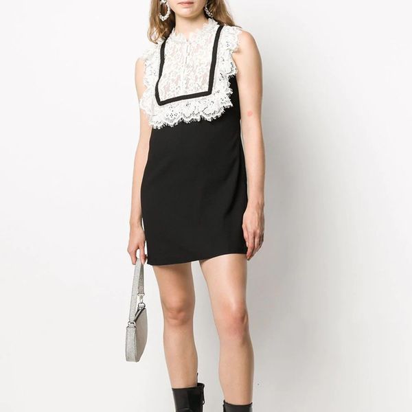 2021 new elegant runway designers ruffles es for women summer lace patchwork a-line mini female w450, Black;gray
2021 new elegant runway designers ruffles es for women summer lace patchwork a-line mini female w450, Black;gray