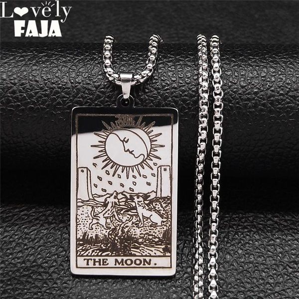 pendant necklaces 2021 wicca tarot card waite major arcana pagan stainless steel necklace amulet chain jewelry colgante nxh172s03, Silver
pendant necklaces 2021 wicca tarot card waite major arcana pagan stainless steel necklace amulet chain jewelry colgante nxh172s03, Silver