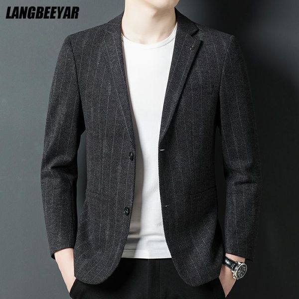 men's suits & blazers grade designer brand casual fashion elegant smart korean striped men slim fit jacket party suit coat clothing, White;black
men's suits & blazers grade designer brand casual fashion elegant smart korean striped men slim fit jacket party suit coat clothing, White;black
