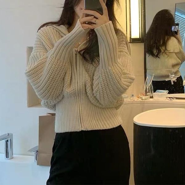 women's knits & tees chic fashion solid color knitted cardigan women's autumn 2021 lapel loose zipper puff sleeve sweater coat u231, White
women's knits & tees chic fashion solid color knitted cardigan women's autumn 2021 lapel loose zipper puff sleeve sweater coat u231, White