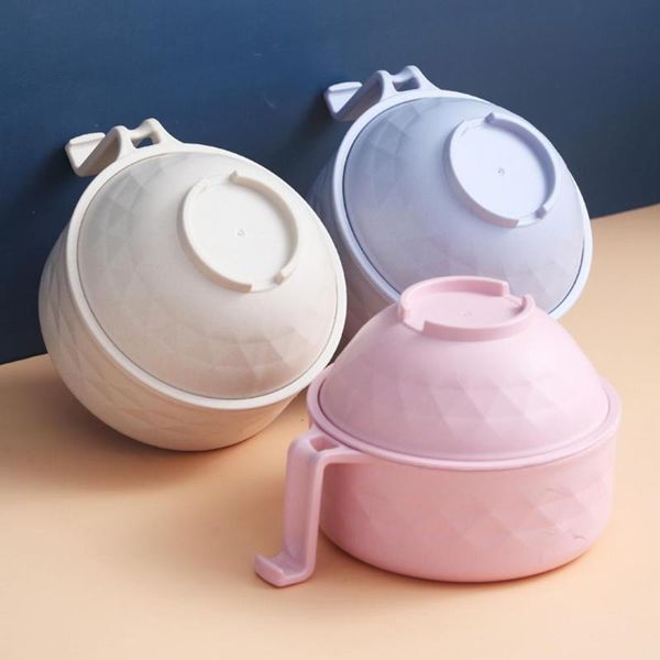 bowls 1 set large capacity plastic noodle bowl multi-use anti-slid base with lid for kitchen
bowls 1 set large capacity plastic noodle bowl multi-use anti-slid base with lid for kitchen