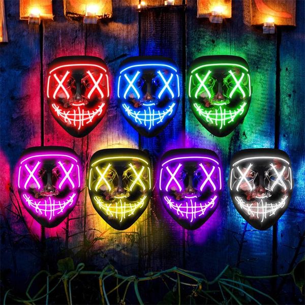 party decoration colplay led light up halloween mask scary glow face with 3 lighting modes for costume cosplay masque masquerade
party decoration colplay led light up halloween mask scary glow face with 3 lighting modes for costume cosplay masque masquerade