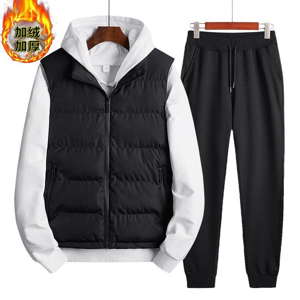 boutique winter sweater vest three piece men's suit 2021 student plush men's sports casual sweater suit for men, Gray
boutique winter sweater vest three piece men's suit 2021 student plush men's sports casual sweater suit for men, Gray