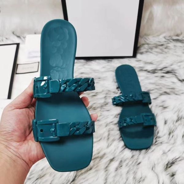 official website 70% off outlet summer women slippers chain design flat slides luxury brand candy color jelly beach casual open toes, Black
official website 70% off outlet summer women slippers chain design flat slides luxury brand candy color jelly beach casual open toes, Black