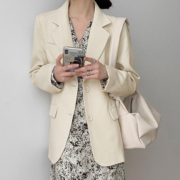 women's suits & blazers small suit jacket female 2021 spring and autumn pure color korean style british design, White;black
women's suits & blazers small suit jacket female 2021 spring and autumn pure color korean style british design, White;black