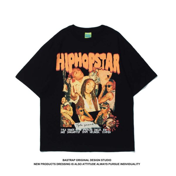 t shirt fashion brand singer print hip hop summer short sleeve lovers, White;black
t shirt fashion brand singer print hip hop summer short sleeve lovers, White;black