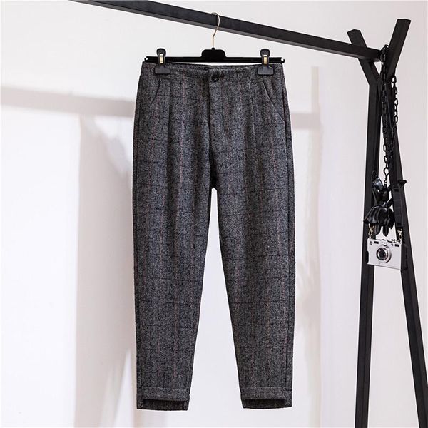 women's pants & capris plus size england style woolen women harem female loose casual ankle length ladies, Black;white
women's pants & capris plus size england style woolen women harem female loose casual ankle length ladies, Black;white