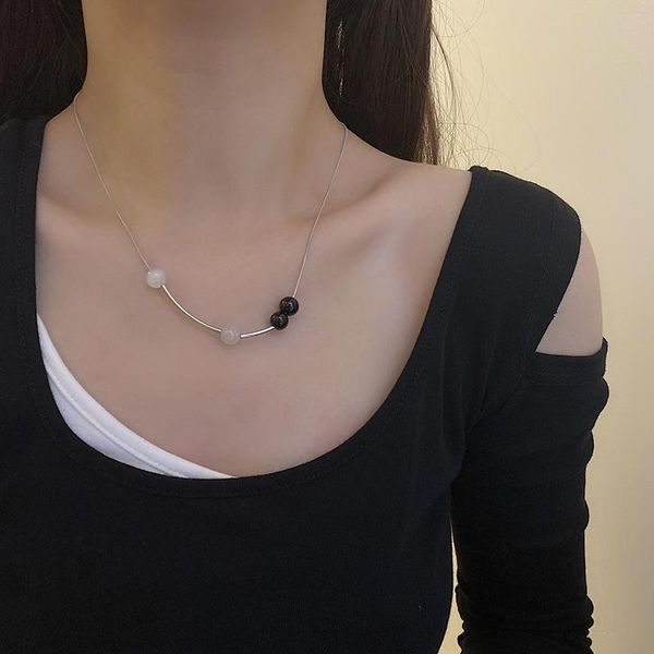 pendant necklaces trendy titanium steel cat eye necklace for women fashion simple snake chain choker 2021 trend jewelry gift, Silver
pendant necklaces trendy titanium steel cat eye necklace for women fashion simple snake chain choker 2021 trend jewelry gift, Silver